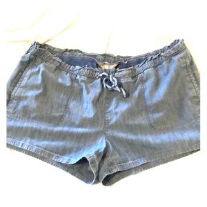 The North Face denim shorts